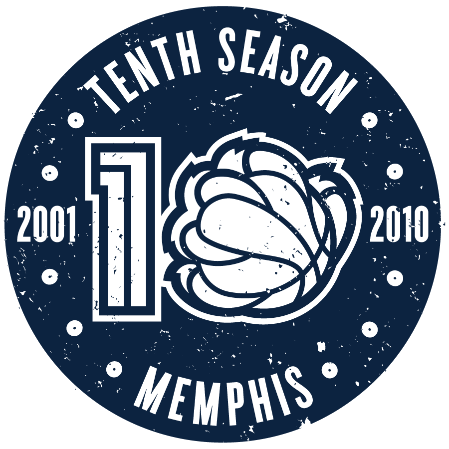Memphis Grizzlies 2011 Anniversary Logo fabric transfer